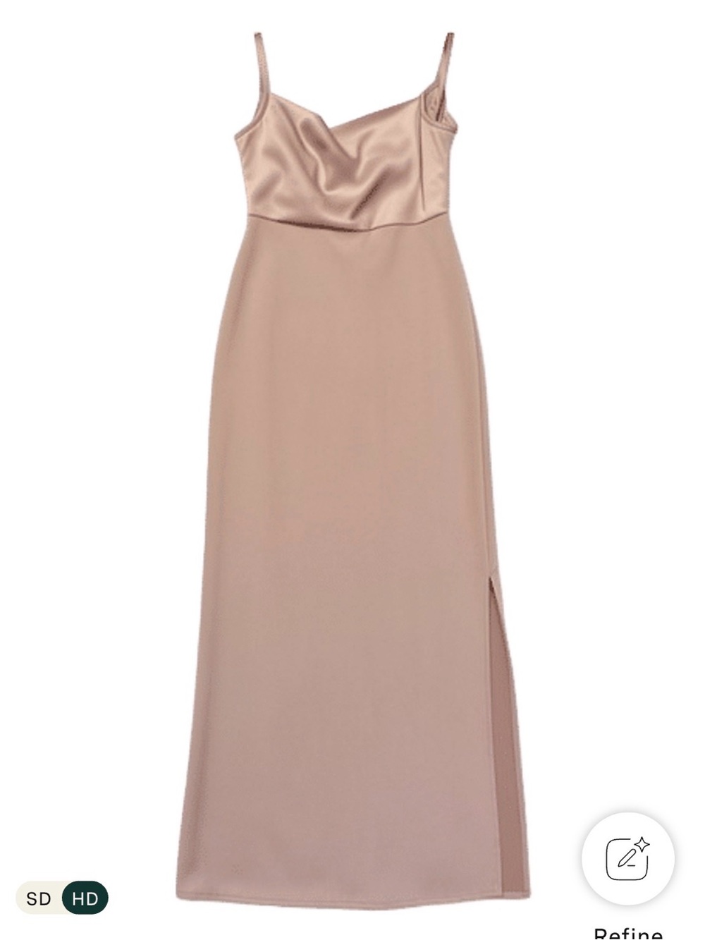 Sachin + Babi Blush Satin Midi Slip Dress
